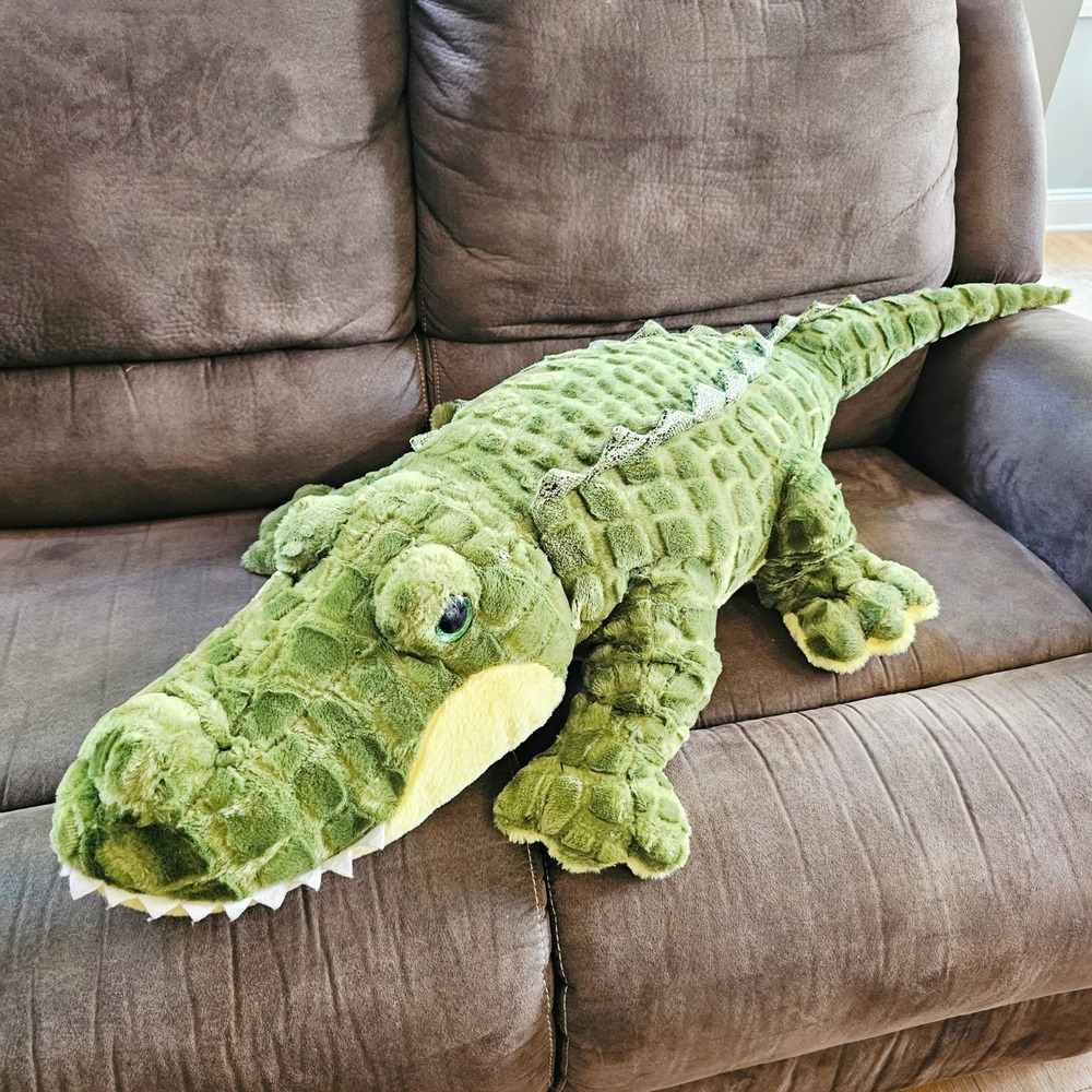 Walmart Big Promo Crocodile Plush 47 Inch Green Stuffed Animal Reptile Toy